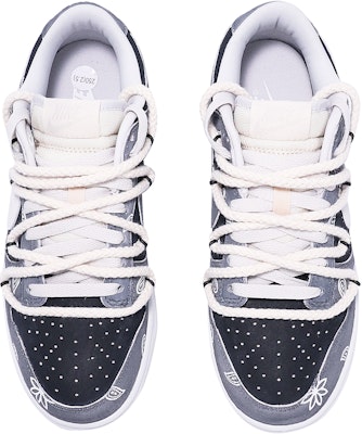 나이키 덩크 로우 레트로 프리미엄 '회색 페이즐리' (59자) DD8338-001(TeamTen-男款复古腰果花灰黑) Shop 나이키 덩크 로우 레트로 프리미엄 '회색 페이즐리' (59자) DD8338-001(TeamTen-男款复古腰果花灰黑)