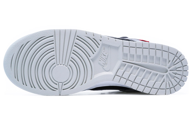 Details for 【訂製球鞋】 Nike Dunk Low Retro PRM Vast Grey 文字 校園風 氧化 紅色皮牌 簡約 手工做舊 復古 休閒 低幫 板鞋 男款 黑灰紅