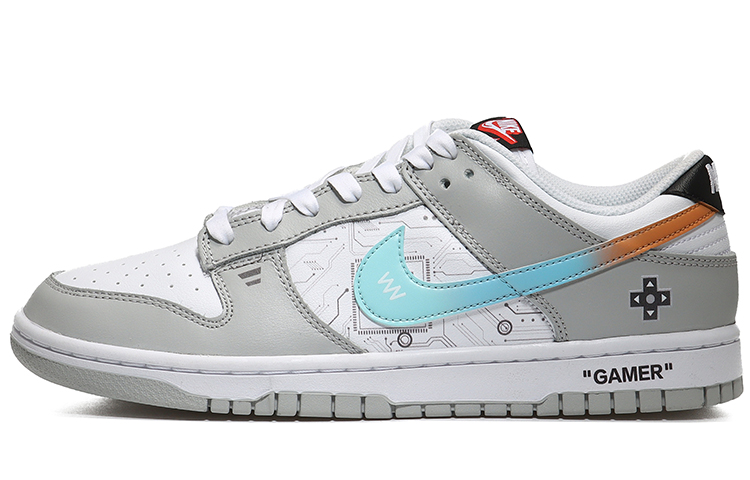 Buy 【カスタムシューズ】ナイキ ダンク ロー レトロ SE 'サイバーパンク ブルー-オレンジ グラデーション スウッシュ' DR9654-001(Team10-头号玩家QD)