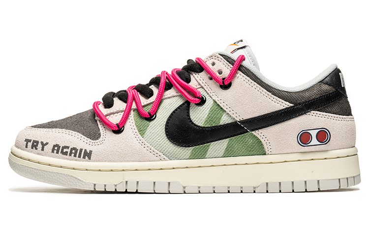 [Custom Shoes] Nike Dunk Low Retro SE 'Gaming Graffiti Grey-Green'