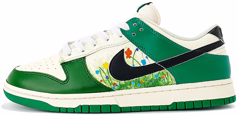【定制球鞋】Nike Dunk Low Retro SE 花園印象 復古 印象油畫 低幫 休閒板鞋 男款 白綠 Buy 【定制球鞋】Nike Dunk Low Retro SE 花園印象 復古 印象油畫 低幫 休閒板鞋 男款 白綠