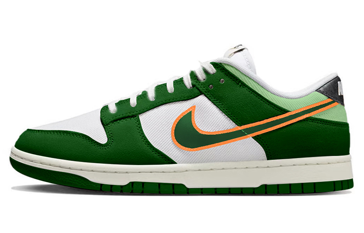 [Custom Shoes] Nike Dunk Low Retro SE 'Green White'