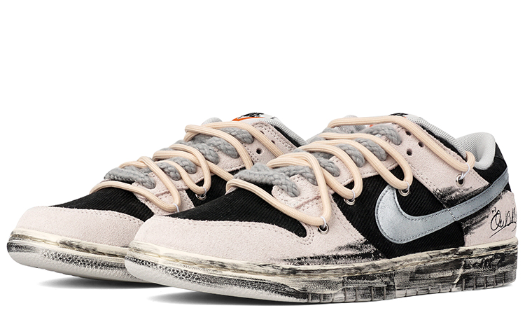 Buy [Custom Shoes] Nike Dunk Low Retro SE 'Grey Black Graffiti' - Novelship