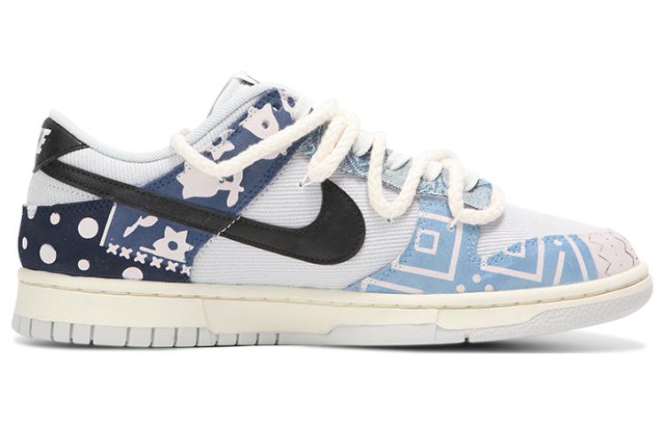 Order [Zapatillas Personalizadas] Nike Dunk Low Retro SE 'Denim Gris Azul Paisley' DO9776-001(Team24-男款蓝染)
