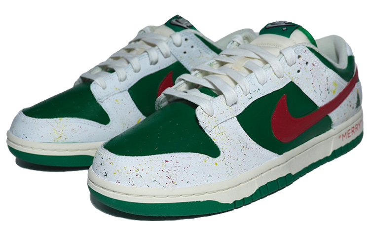 Lookbook Zapatillas Nike Dunk Low Retro SE 'Lotería Bote Verde Blanco Rojo' DR9654-100(Team25-飘彩圣诞树)