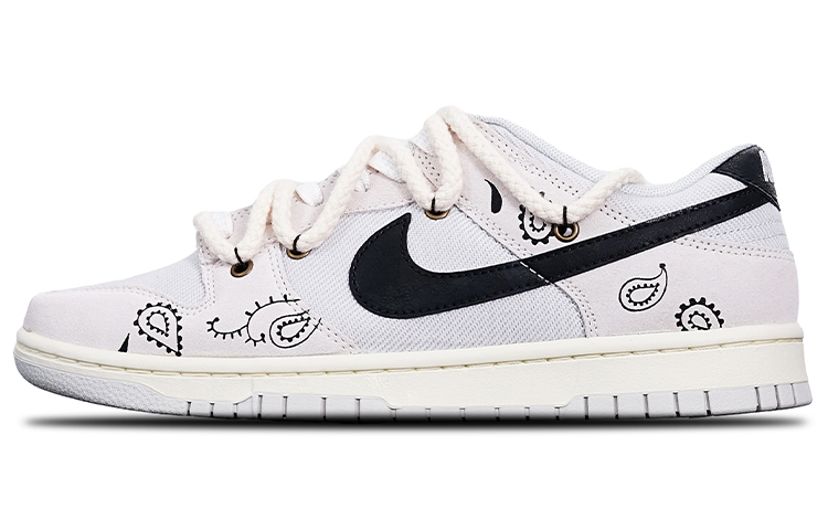 [Custom Shoes] Nike Dunk Low Retro SE 'Paisley Vibe - Off White Black'