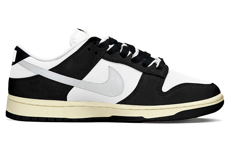 Order [Kasut Custom] Nike Dunk Low Retro SE 'Panda Vintage Hitam Putih' DO9776-001(TeamY-男款复古做旧黑白QD)