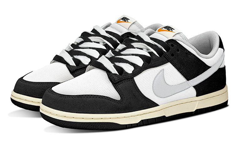 Lookbook [Kasut Custom] Nike Dunk Low Retro SE 'Panda Vintage Hitam Putih' DO9776-001(TeamY-男款复古做旧黑白QD)