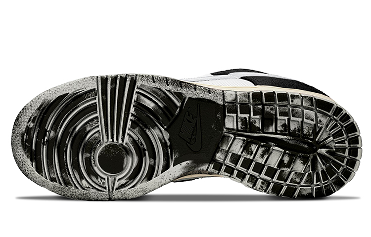 Purchase [Kasut Custom] Nike Dunk Low Retro SE 'Panda Vintage Hitam Putih' DO9776-001(TeamY-男款复古做旧黑白QD)