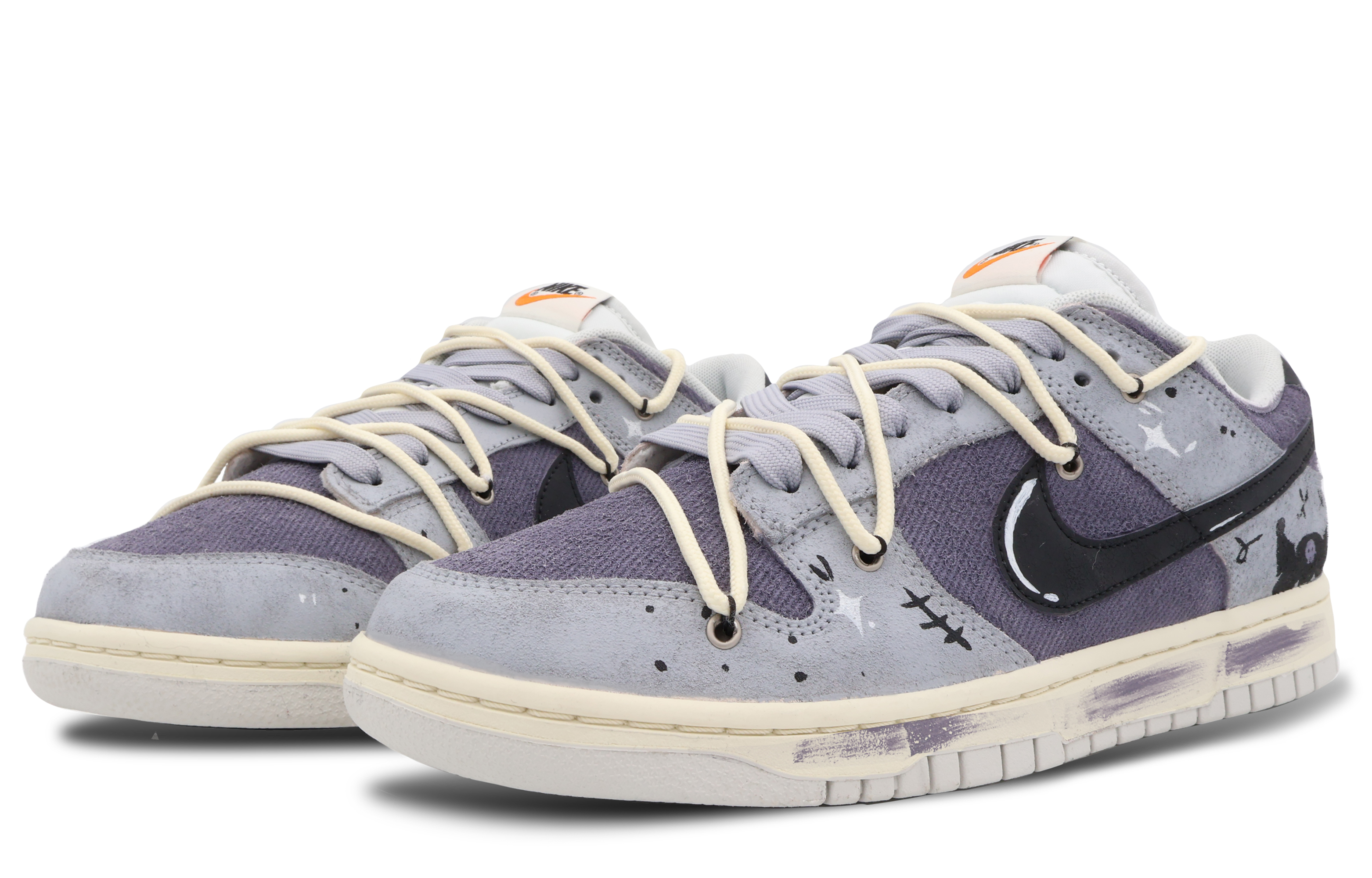 Lookbook 【カスタムシューズ】ナイキ ダンク ロー レトロ SE "パープルグラフィティ" DO9776-001(Team37-男款紫色小妖精)