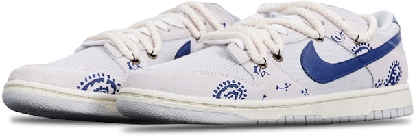 나이키 덩크 로우 레트로 SE '화이트 블루 페이즐리' (Nike Dunk Low Retro SE '화이트 블루 페이즐리') DO9776-001(TeamT-A款蓝钩腰果花QD) Lookbook 나이키 덩크 로우 레트로 SE '화이트 블루 페이즐리' (Nike Dunk Low Retro SE '화이트 블루 페이즐리') DO9776-001(TeamT-A款蓝钩腰果花QD)