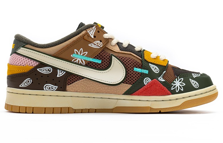 Order [Zapatos Personalizados] Nike Dunk Low Scrap 'Archeo Brown' DB0500-200(TeamB-男款拼接款腰果花)