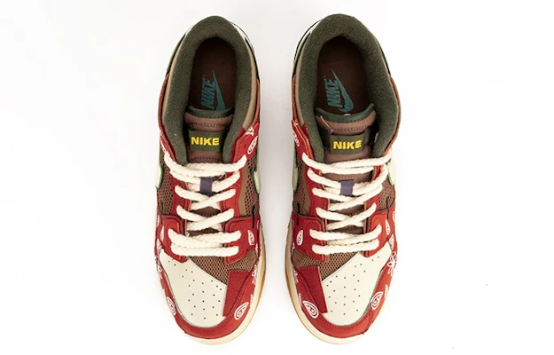 【定製球鞋】Nike Dunk Low Scrap "Archeo Brown" 野鶴製造 拼接 腰果花 做舊vibe 低幫 板鞋 男款 紅棕 Shop 【定製球鞋】Nike Dunk Low Scrap "Archeo Brown" 野鶴製造 拼接 腰果花 做舊vibe 低幫 板鞋 男款 紅棕