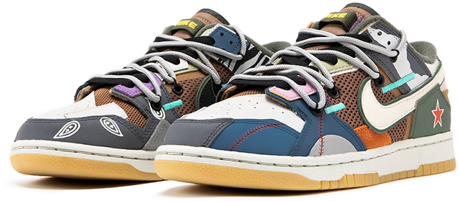 나이키 덩크 로우 스크랩 "아키오 브라운 왓더" 커스텀 DB0500-200(TeamB-男款what-the拼接) Lookbook 나이키 덩크 로우 스크랩 "아키오 브라운 왓더" 커스텀 DB0500-200(TeamB-男款what-the拼接)