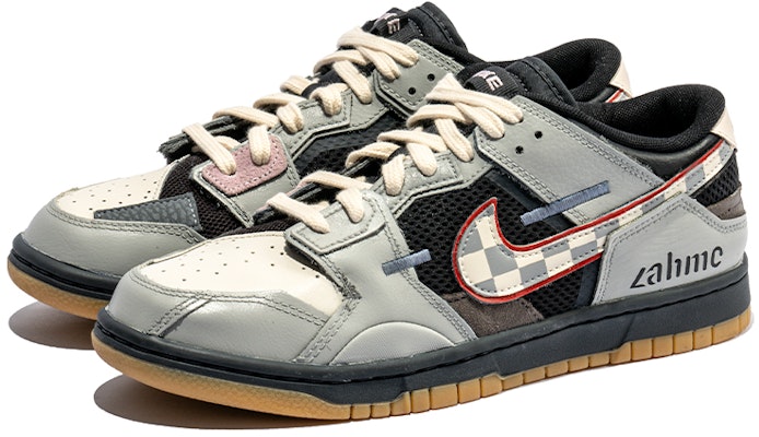 【定制鞋款】耐克Dunk Low Scrap“棋盘格” DB0500-001(TeamB-男款棋盘格灰白G-BOX) Shop 【定制鞋款】耐克Dunk Low Scrap“棋盘格” DB0500-001(TeamB-男款棋盘格灰白G-BOX)