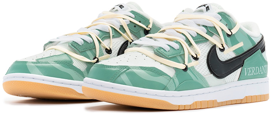 나이키 덩크 로우 스크랩 '에메랄드 카모' (커스텀) DB0500-100(TeamB-男款拼接翡翠白绿) Lookbook 나이키 덩크 로우 스크랩 '에메랄드 카모' (커스텀) DB0500-100(TeamB-男款拼接翡翠白绿)