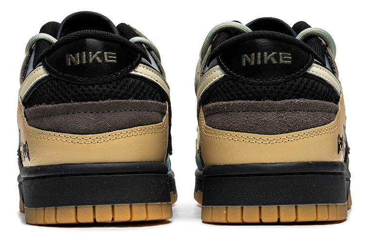 Shop [Sepatu Kustom] Nike Dunk Low Scrap 'Gaming Graffiti' DB0500-001(TeamB-男款电玩黑黄A-BOX)