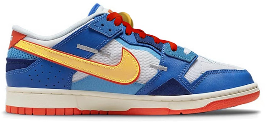 나이키 덩크 로우 스크랩 '닉스' (커스텀) DM0128-100(TeamY-男女款哆啦A梦蓝白橙) Order 나이키 덩크 로우 스크랩 '닉스' (커스텀) DM0128-100(TeamY-男女款哆啦A梦蓝白橙)