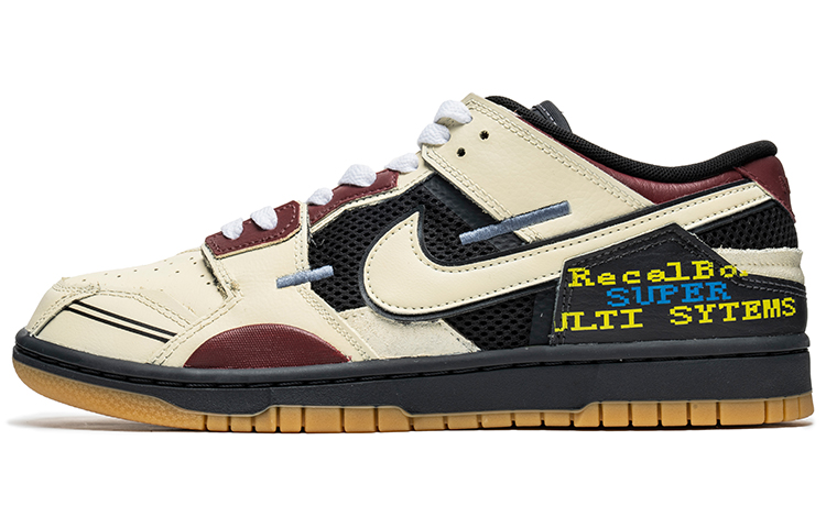 Buy [Kasur Kustom] Nike Dunk Low Scrap 'Maroon Graffiti' DB0500-001(TeamB-男款电玩酒红)