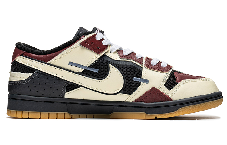 Order [Kasur Kustom] Nike Dunk Low Scrap 'Maroon Graffiti' DB0500-001(TeamB-男款电玩酒红)