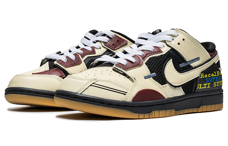 Lookbook [Kasur Kustom] Nike Dunk Low Scrap 'Maroon Graffiti' DB0500-001(TeamB-男款电玩酒红)