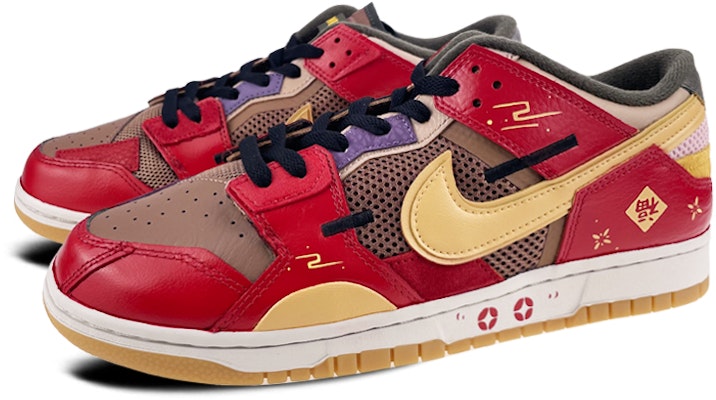 나이키 덩크 로우 스크랩 '설날 패치워크 레드 옐로우' (Nike 덩크 로우 설날 레드 옐로우 is shorter if needed) DB0500-200(Team叁-男款新年福到) Lookbook 나이키 덩크 로우 스크랩 '설날 패치워크 레드 옐로우' (Nike 덩크 로우 설날 레드 옐로우 is shorter if needed) DB0500-200(Team叁-男款新年福到)