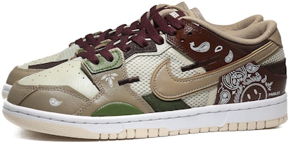 Nike Dunk Low Scrap "Paisley Smiley" Gris Claro DH7450-100(Team10--腰果花男浅石灰QD) Lookbook Nike Dunk Low Scrap "Paisley Smiley" Gris Claro DH7450-100(Team10--腰果花男浅石灰QD)