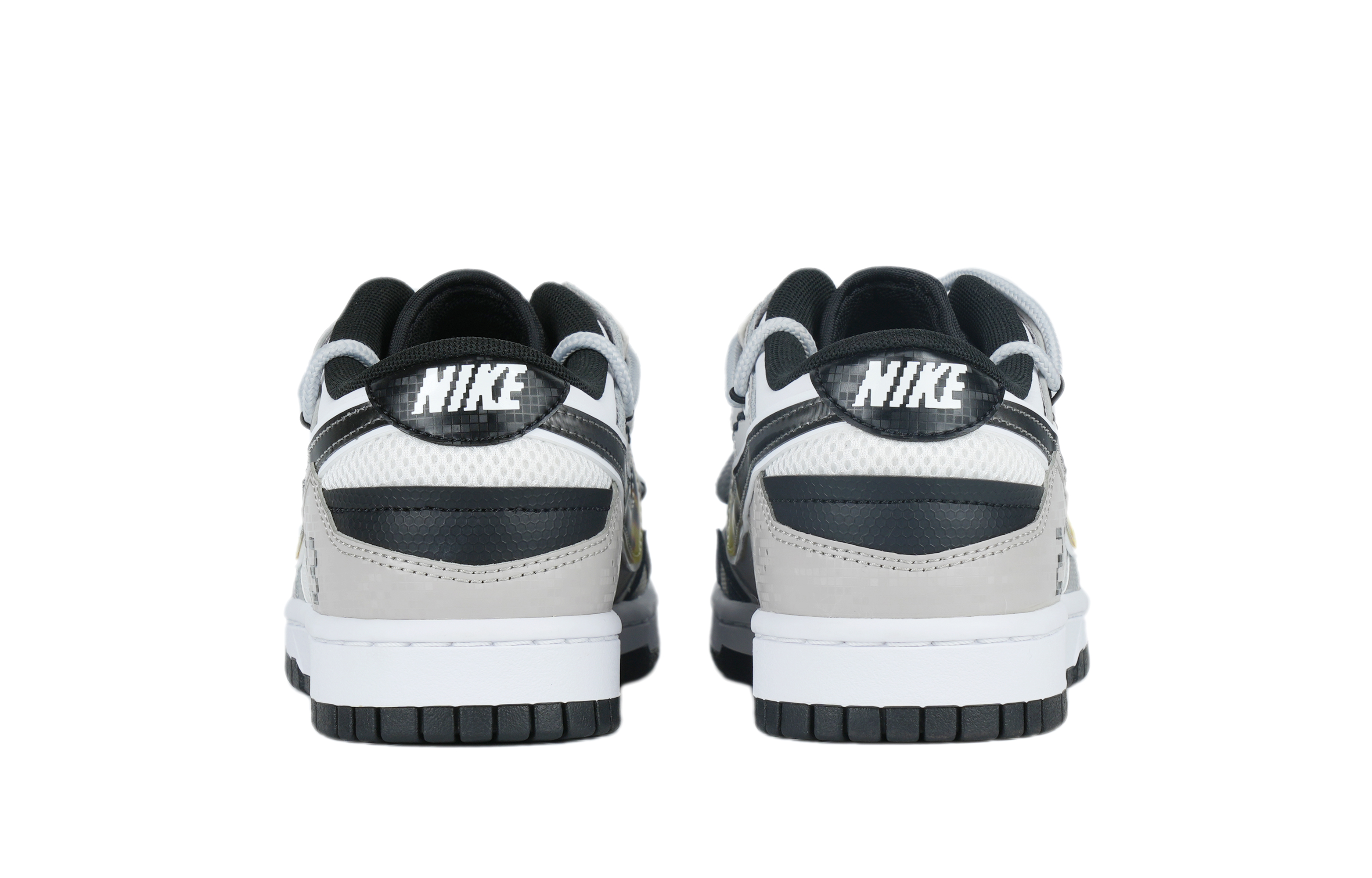 Shop 【定製球鞋】Nike Dunk Low Scrap 像素 低筒 男款 黑灰运动鞋