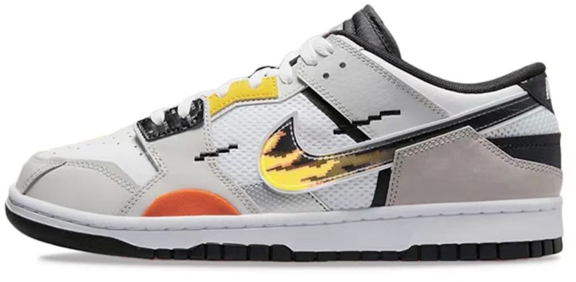 【定製球鞋】Nike Dunk Low Scrap 像素 低筒 男款 黑灰运动鞋 Details for 【定製球鞋】Nike Dunk Low Scrap 像素 低筒 男款 黑灰运动鞋