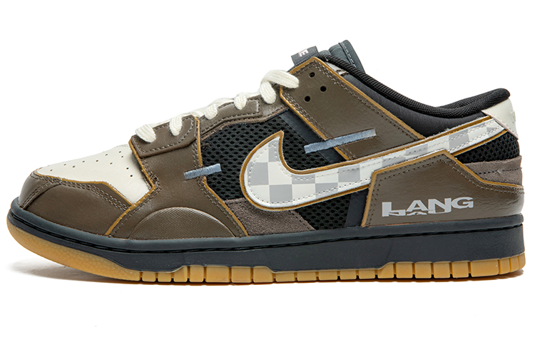 Buy 나이키 덩크 로우 스크랩 "레트로 퓨처 - 블랙 브라운" (커스텀) DB0500-001(TeamB-男款棋盘格棕)