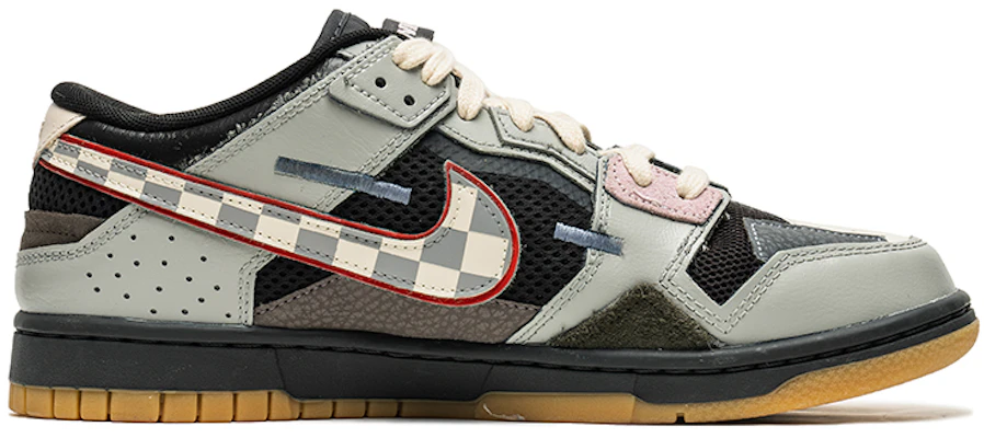 【訂製球鞋】 Nike Dunk Low Scrap 野鶴製造 復古未來主題 街頭潮流風 棋盤格 耐磨 特殊訂製版 低幫 板鞋 男款 灰白 Order 【訂製球鞋】 Nike Dunk Low Scrap 野鶴製造 復古未來主題 街頭潮流風 棋盤格 耐磨 特殊訂製版 低幫 板鞋 男款 灰白