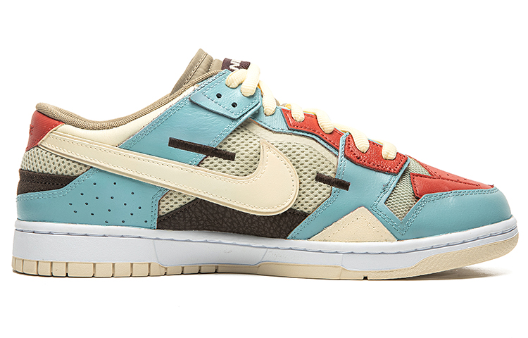 Order 나이키 덩크 로우 스크랩 "레트로 퓨처 패치워크" (레드-그린) DH7450-100(TeamB-男款收音机)