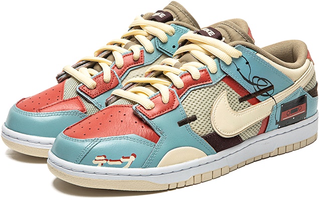 나이키 덩크 로우 스크랩 "레트로 퓨처 패치워크" (레드-그린) DH7450-100(TeamB-男款收音机) Lookbook 나이키 덩크 로우 스크랩 "레트로 퓨처 패치워크" (레드-그린) DH7450-100(TeamB-男款收音机)