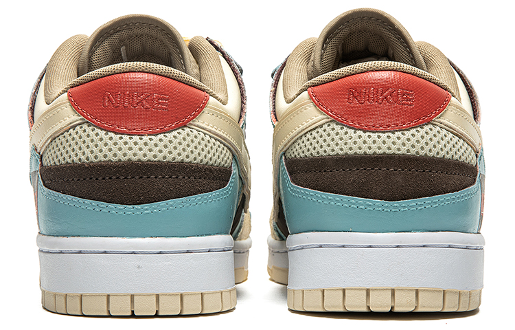 Shop 나이키 덩크 로우 스크랩 "레트로 퓨처 패치워크" (레드-그린) DH7450-100(TeamB-男款收音机)