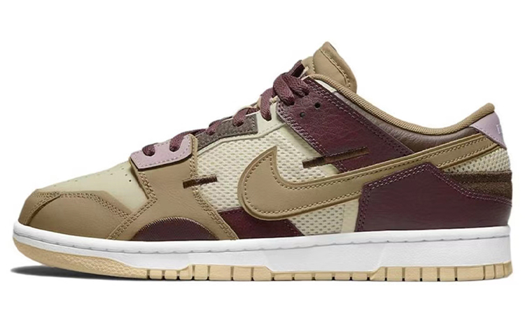 Details for 나이키 덩크 로우 스크랩 "레트로 퓨처 패치워크" (레드-그린) DH7450-100(TeamB-男款收音机)