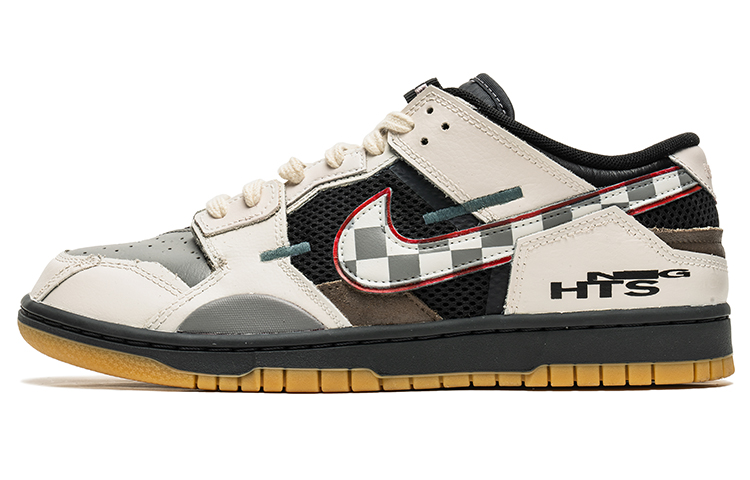 Buy 나이키 덩크 로우 스크랩 '레트로 퓨처 그레이' (커스텀) DB0500-001(TeamB-男款棋盘格灰黑)