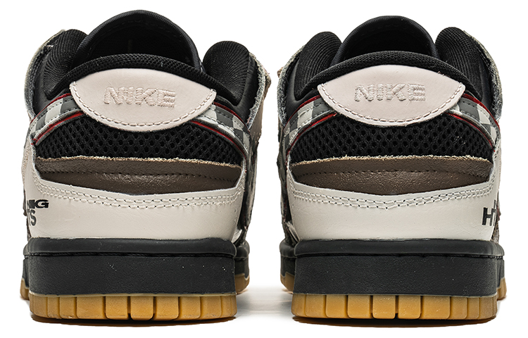 Shop 나이키 덩크 로우 스크랩 '레트로 퓨처 그레이' (커스텀) DB0500-001(TeamB-男款棋盘格灰黑)