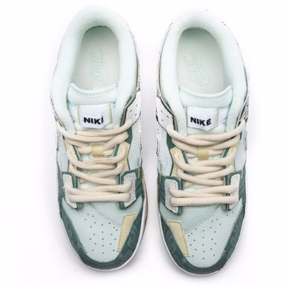 나이키 덩크 로우 스크랩 '씨글래스 설날' (커스텀) DB0500-100(TeamB-男款青铜器新年白绿) Purchase 나이키 덩크 로우 스크랩 '씨글래스 설날' (커스텀) DB0500-100(TeamB-男款青铜器新年白绿)