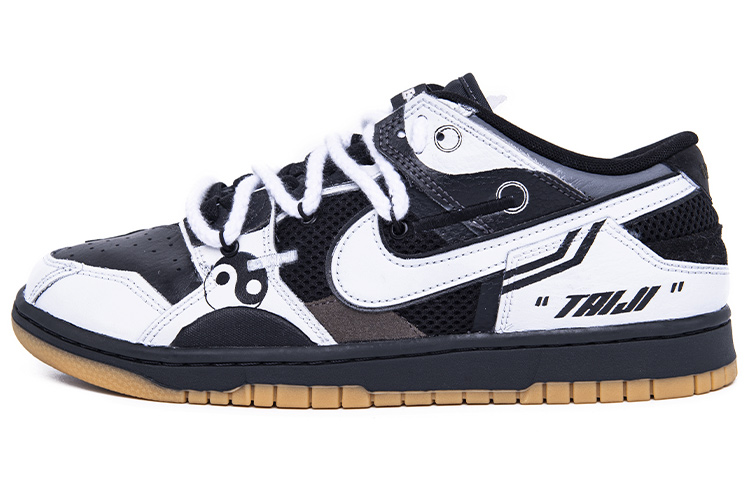 Buy [Kasut Custom] Nike Dunk Low Scrap 'Yin Yang' DB0500-001(Team1-男款太极阴阳)