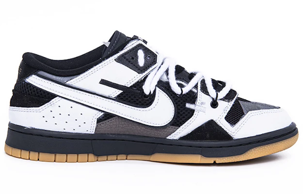 【定制球鞋】 Nike Dunk Low Scrap 太極 陰陽 解構鞋帶 低幫 板鞋 男款 黑白 Order 【定制球鞋】 Nike Dunk Low Scrap 太極 陰陽 解構鞋帶 低幫 板鞋 男款 黑白