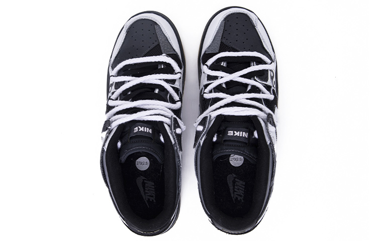 Shop [Kasut Custom] Nike Dunk Low Scrap 'Yin Yang' DB0500-001(Team1-男款太极阴阳)