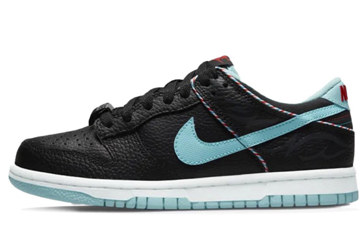 Purchase 【定制球鞋】Nike Dunk Low SE 解構鞋帶 綠洲 廢土風 手繪噴繪 低幫 板鞋 GS 黑藍