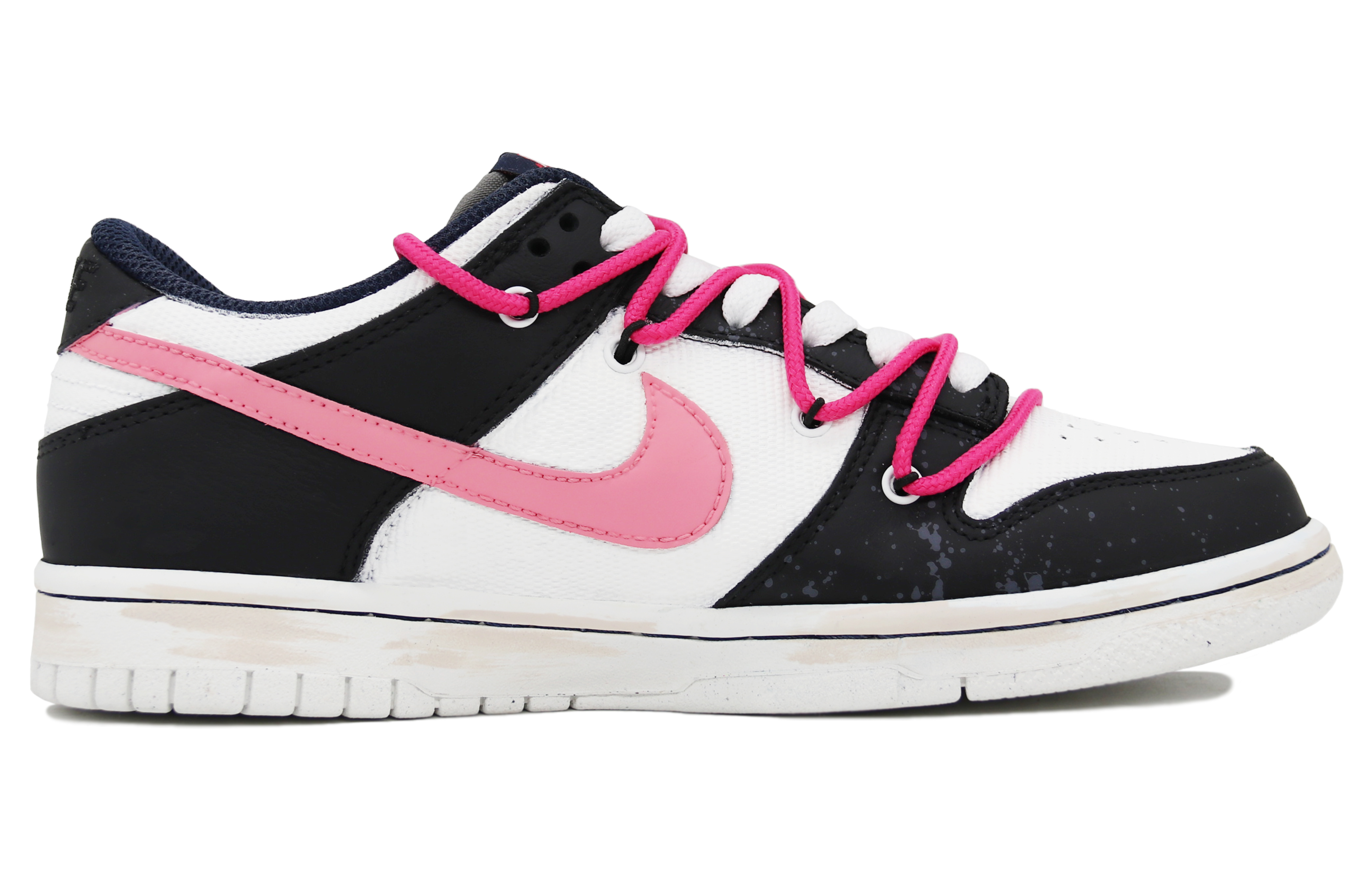 Order [Kasut Custom] Nike Dunk Low SE 'Hitam Pink Dibongkar' DM1051-400(Team31-女款雾都恋人)