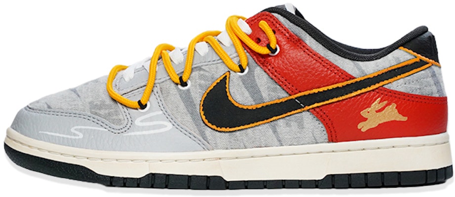 【客製球鞋】Nike Dunk Low SE 中國新年 兔年限定 戶外解構風 復古 輕便 低幫 板鞋 男款 灰紅 Buy 【客製球鞋】Nike Dunk Low SE 中國新年 兔年限定 戶外解構風 復古 輕便 低幫 板鞋 男款 灰紅