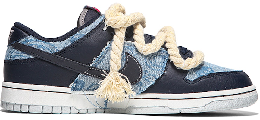 나이키 덩크 로우 SE '데님 페이즐리 블랙 블루' (커스텀) DM1051-400(Team24-女款牛仔腰果花) Order 나이키 덩크 로우 SE '데님 페이즐리 블랙 블루' (커스텀) DM1051-400(Team24-女款牛仔腰果花)