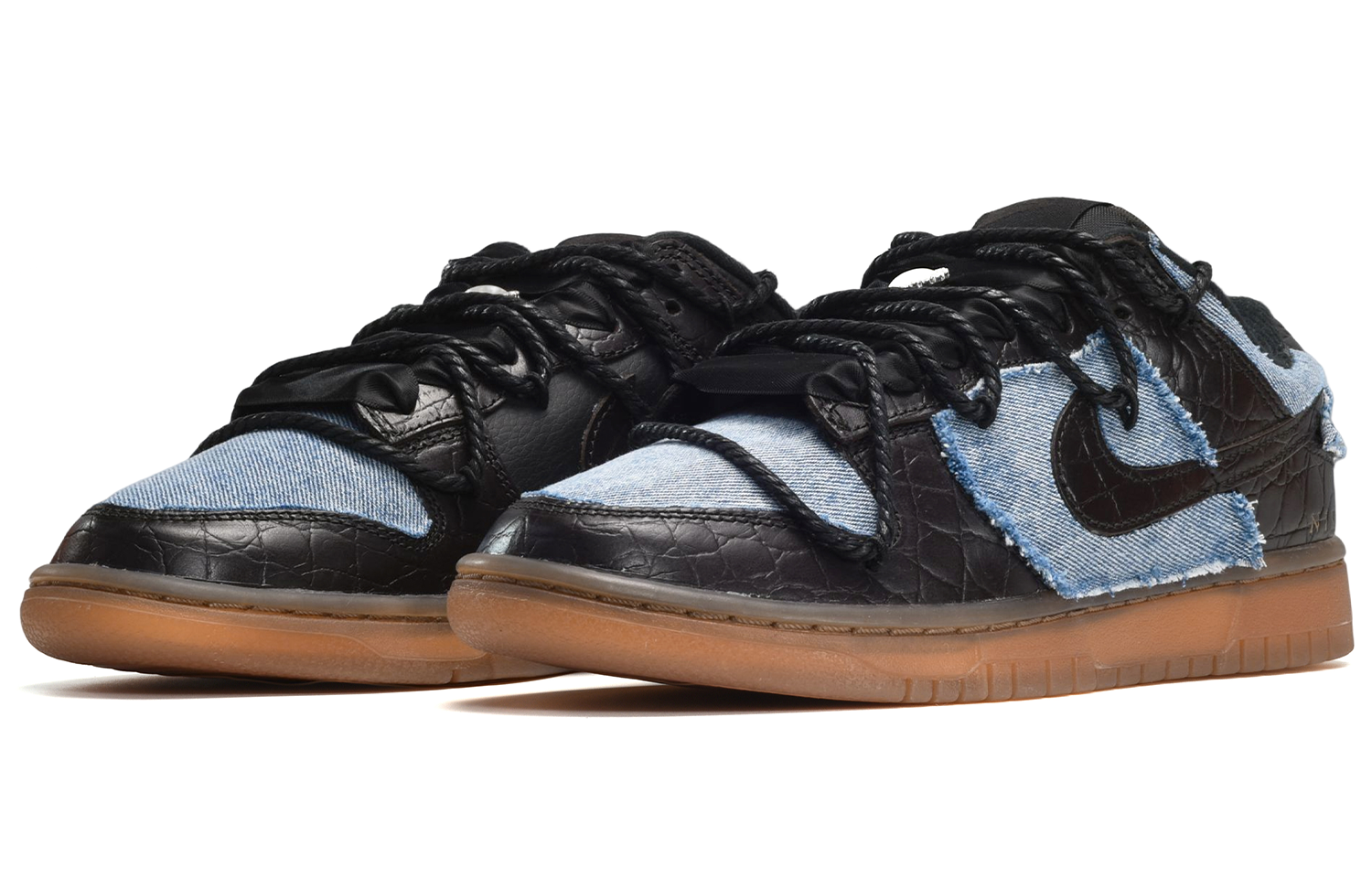 Lookbook [Kasut Custom] Nike Dunk Low SE 'Denim Pearl - Hitam Biru' DV1024-010(TeamE-男款珍珠黑蓝)