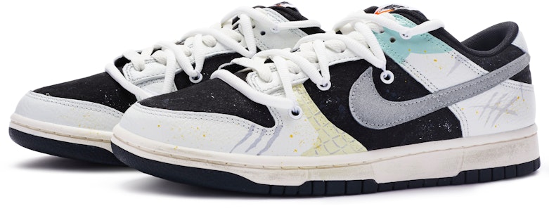 【客製化球鞋】 Nike Dunk Low SE 國風系列 五常-義者 手繪噴繪 解構 休閒 低筒 板鞋 男款 米黃灰青 Lookbook 【客製化球鞋】 Nike Dunk Low SE 國風系列 五常-義者 手繪噴繪 解構 休閒 低筒 板鞋 男款 米黃灰青