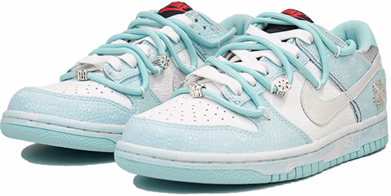 나이키 덩크 로우 SE '얼음 눈꽃' (커스텀) DN3351-001(Team27-女款冰雪奇缘蓝白) Lookbook 나이키 덩크 로우 SE '얼음 눈꽃' (커스텀) DN3351-001(Team27-女款冰雪奇缘蓝白)