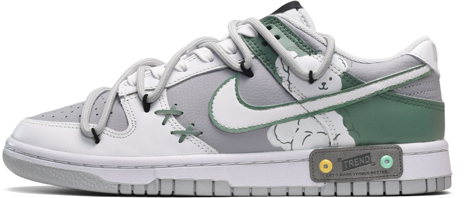 나이키 덩크 로우 SE '그린 테디베어' (커스텀) DQ0380-001(TeamE-女款绿色小熊白绿灰) Buy 나이키 덩크 로우 SE '그린 테디베어' (커스텀) DQ0380-001(TeamE-女款绿色小熊白绿灰)