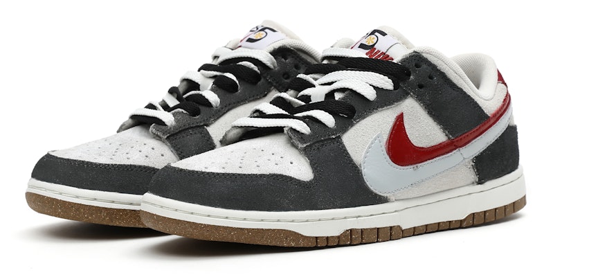 【定製球鞋】Nike Dunk Low SE “85” Vlad 復古做舊 低幫 板鞋 男女同款 灰白紅 Lookbook 【定製球鞋】Nike Dunk Low SE “85” Vlad 復古做舊 低幫 板鞋 男女同款 灰白紅